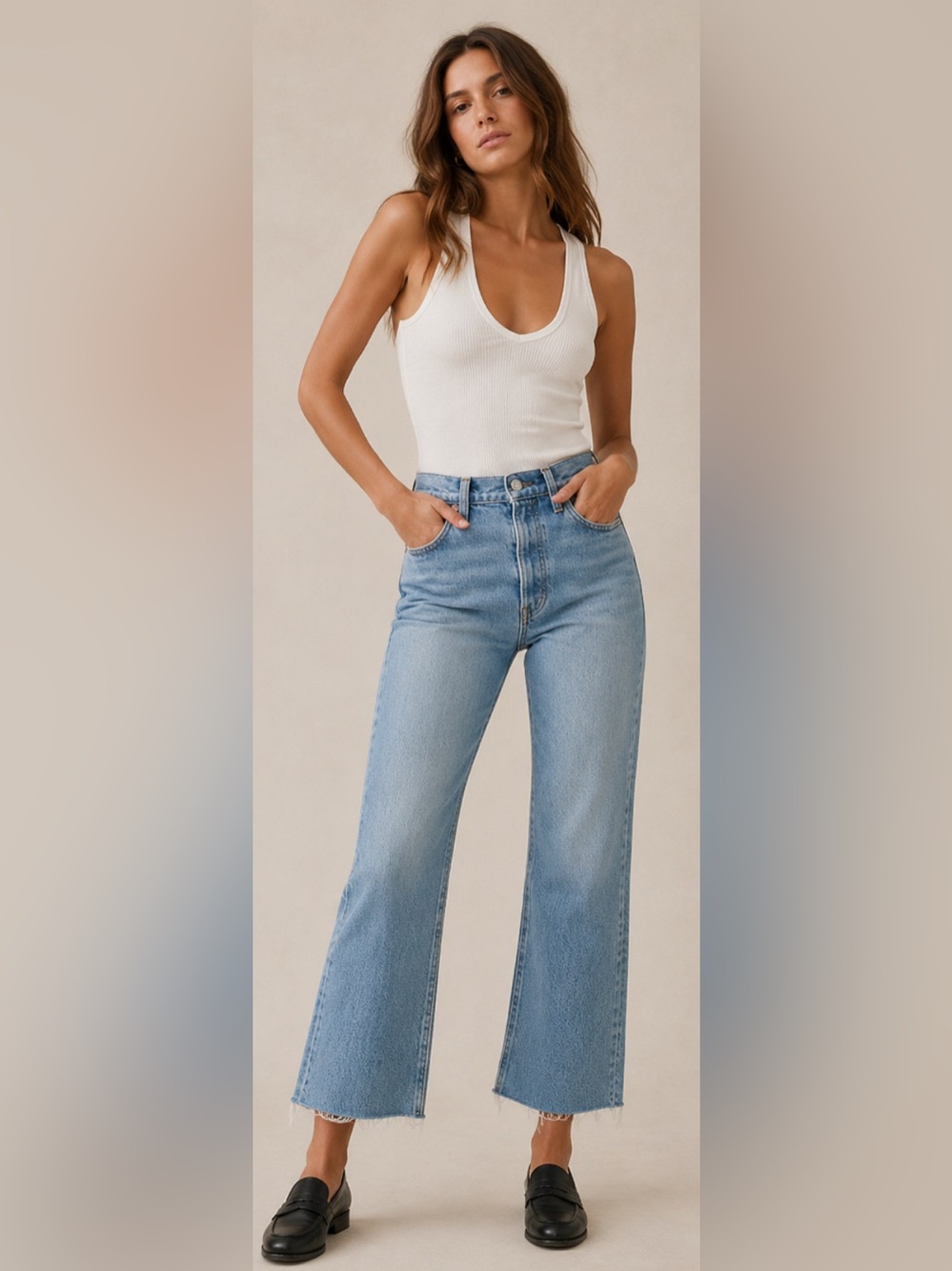 EUC Levi’s ribcage crop flare